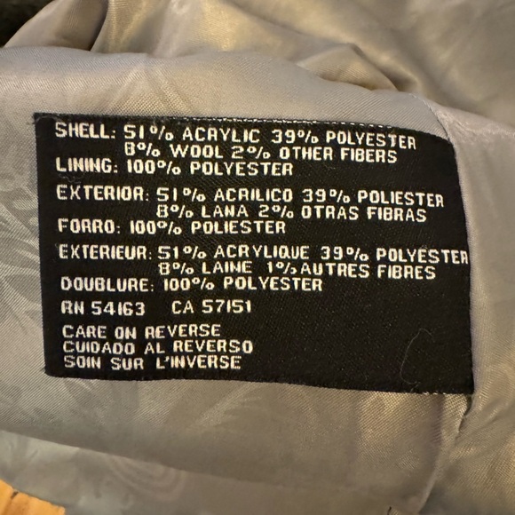 Jessica Simpson Grey Zip, Snap, Toggle Closure Hooded Pea Coat• 1X - Picture 5 of 6